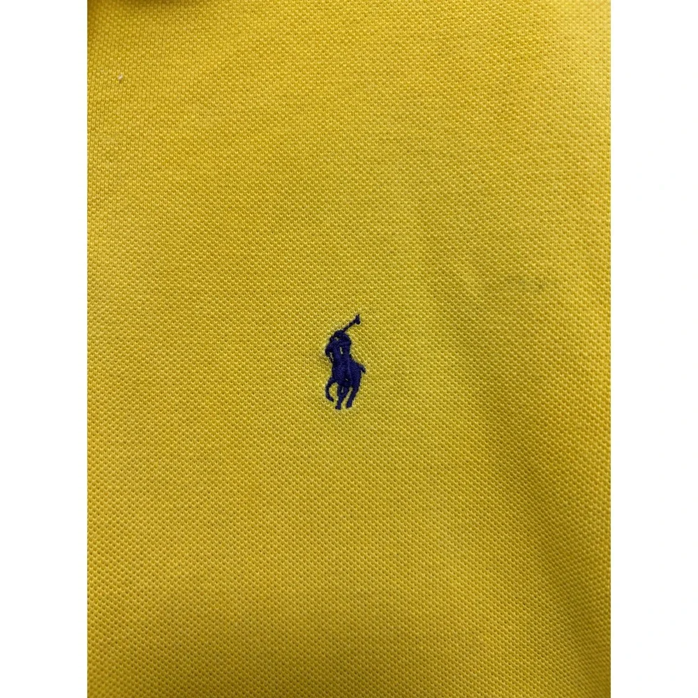 Polo Ralph Lauren Mens LSU Tigers Polo Shirt Yellow‎ Short Sleeve Size L